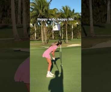 Happy wife = Happy life ❤️ . . . #relatable #relationship #golfer golf girl, women golf, golf swing,
