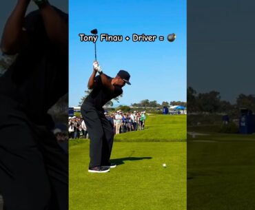 Tony Finau's Driver Swing is INSANE 💣 #golf #golfswing #tonyfnau