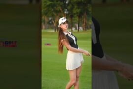Amazing Golf Swing you need to see | Golf Girl awesome swing | Golf shorts |  Praeitsara Pukawanuch
