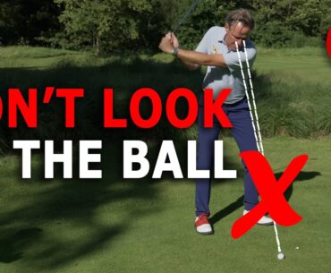 The secret to pure iron striking? Don't look at your golf ball!