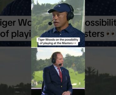 Tiger says “there is” a possibility of him playing at the Masters