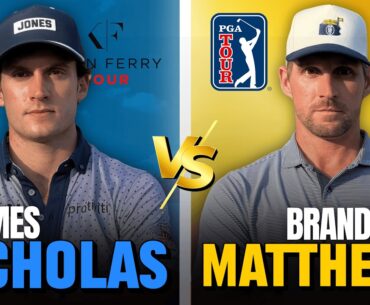 Can I Beat Brandon Matthews? | Korn Ferry vs Korn Ferry | Pro vs Pro | 1v1 Golf Match Stroke Play