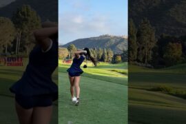 Amazing Golf Swing you need to see | Golf Girl awesome swing | Golf shorts | Kat Shee