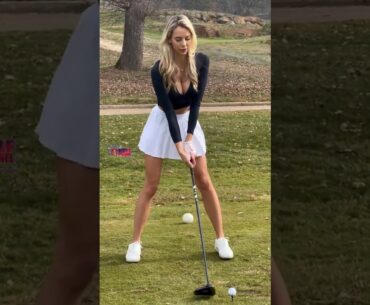 Amazing Golf Swing you need to see | Golf Girl awesome swing | Golf shorts | Bri Teresi