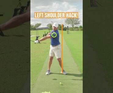This Left Shoulder Trick Will Help You Drive It AMAZING! #shorts #golf #golfer #ericcogorno