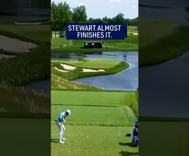 How CLOSE is ths to a hole-in-one! 🤯