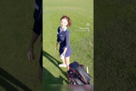 AI electric golf cart that follows you on the golf course #hellocaddy