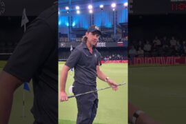 Tommy Fleetwood was showing off the full shot repertoire before his @TGL  match. #TeamTaylorMade