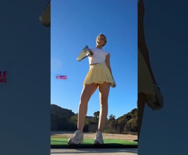 Amazing Golf Swing you need to see | Golf Girl awesome swing | Golf shorts | Cortney Gibson