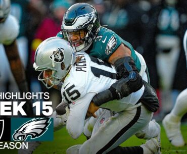 Las Vegas Raiders vs Philadelphia Eagles Game Highlights | 2025 NFL Season Week 15