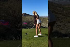 Amazing Golf Swing you need to see | Golf Girl awesome swing | Golf shorts | Anna Kbae