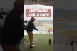 This golf course is built on a CLIFF and it's insane #golf #cliffhangers