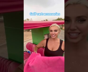 🛺⛳️💕 #cartgirl #golf #golfgear #golfgirls #golfers #ootd #dayinmylife #grwm #barbie #golfcart