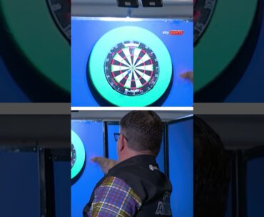 Did Gary Anderson hit a nine-darter during his warm-up?!