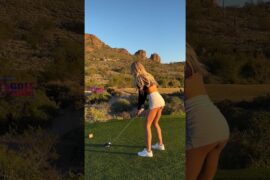 Amazing Golf Swing you need to see | Golf Girl awesome swing | Golf shorts | Anna Kbae