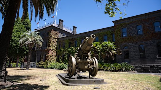 A general view of the Victoria Barracks on St Kilda Road in Melbourne.