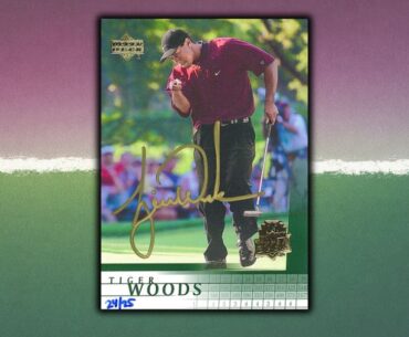 Autographed Tiger Woods Buyback Rookie Cards Coming to 2026 Upper Deck Golf