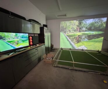 Garage Golf Simulator Build Complete