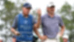 Anthony Quayle (right) with Kiwi caddie Steve Williams at the 2025 BMW Australian PGA Championship PHOTO: PGA OF AUSTRALIA