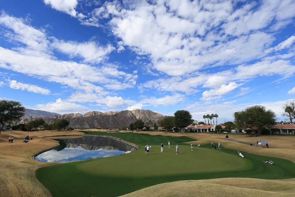 A hole at PGA West during the American Express tournament on the PGA Tour