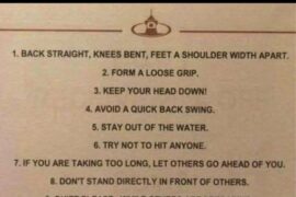 Best advice for a golf stance and swing I've seen!