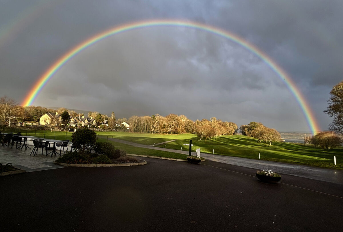 Gold at the end of the rainbow at Kenmare Golf Club. Picture: Eddie O'Hare