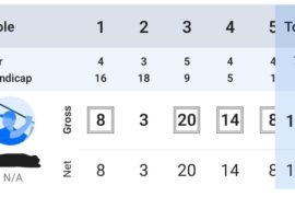 Great start to my first round with my own clubs! (Pls ignore everything after the 2nd hole)