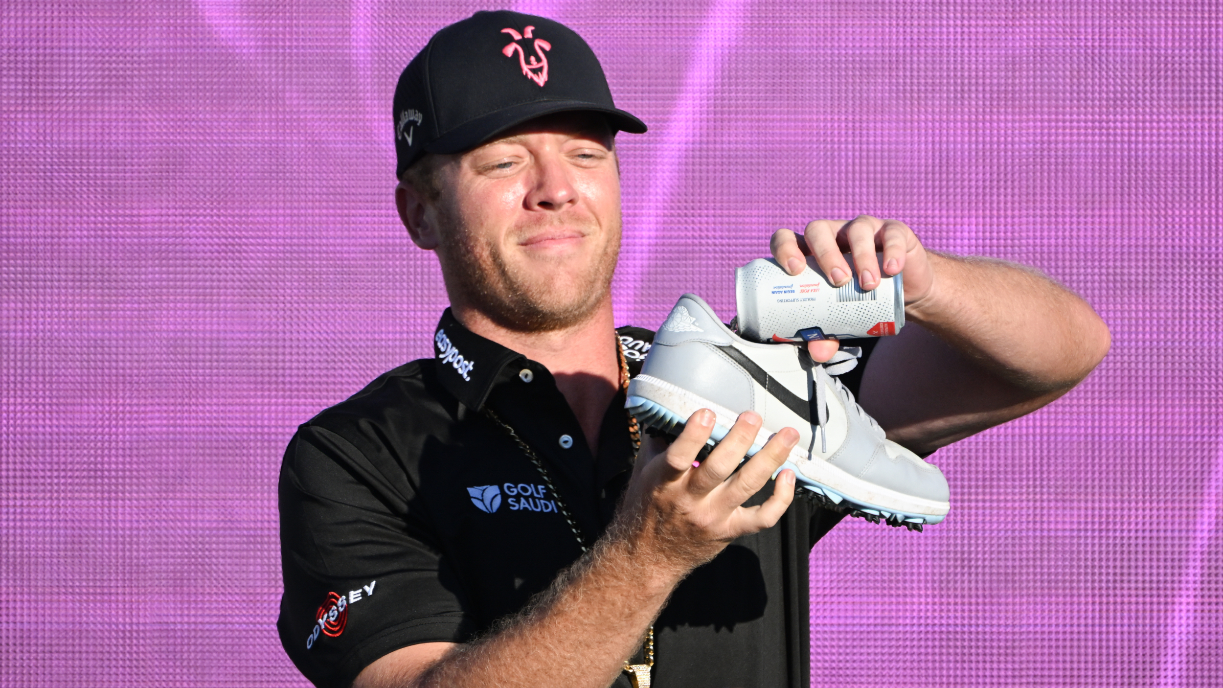 Talor Gooch does a shoey