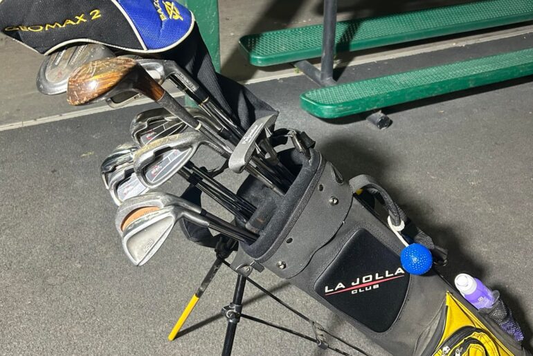 Rate my ghetto golf setup