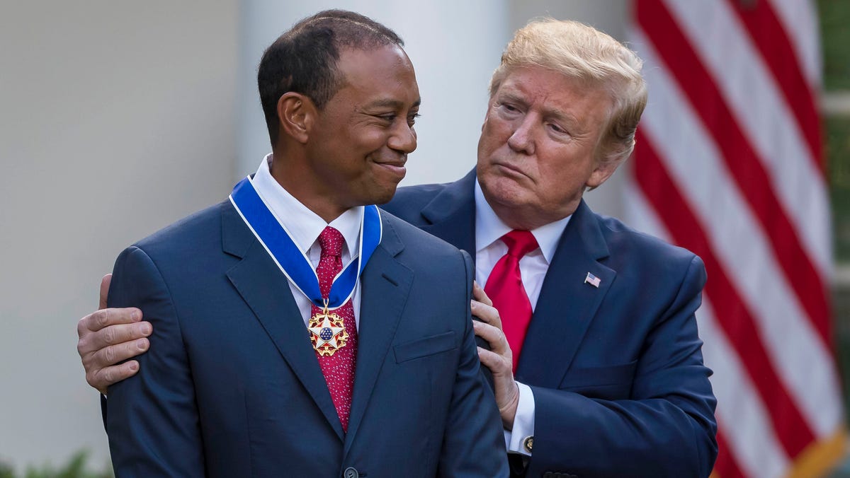 Trump college sports roundtable's Florida ties: Tiger Woods, Tim Tebow