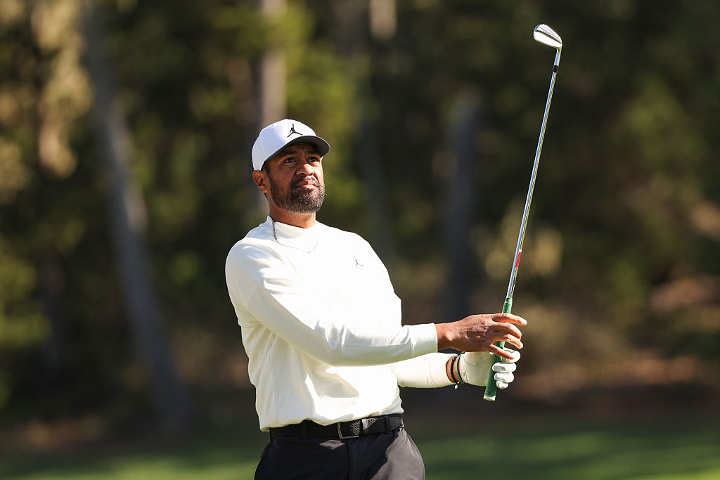 Round 2 Picks for the Pebble Beach Pro-Am PEBBLE BEACH, CALIFORNIA - FEBRUARY 12: Tony Finau of the United States plays his shot on the 14th green during the first round of the AT&T Pebble Beach Pro-Am 2026 at Spyglass Hill Golf Course on February 12, 2026 in Pebble Beach, California. (Photo by Mike Mulholland/Getty Images)