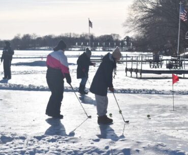 Snow golf played on Fairmont’s frozen lake | News, Sports, Jobs