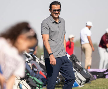 HH the Amir Sheikh Tamim bin Hamad Al-Thani promotes golf at Doha Golf Club