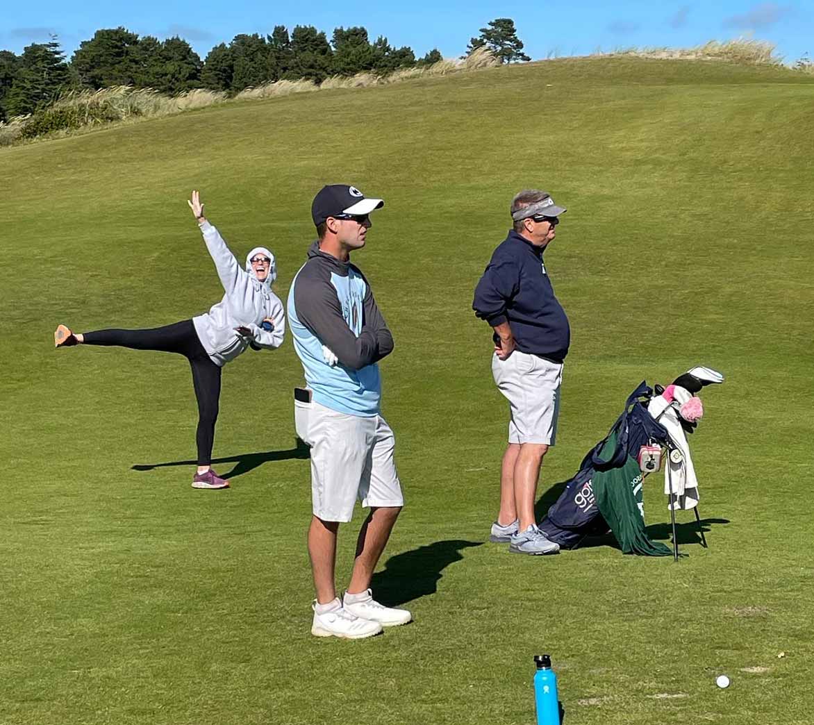 Jack Hirsh (and family) at the 2021 Oregon Amateur at Bandon Dunes.