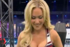'Cameraman the winner' - Paige Spiranac leaves fans with 'jaws on floor' after posting busty bouncing Super Bowl footage