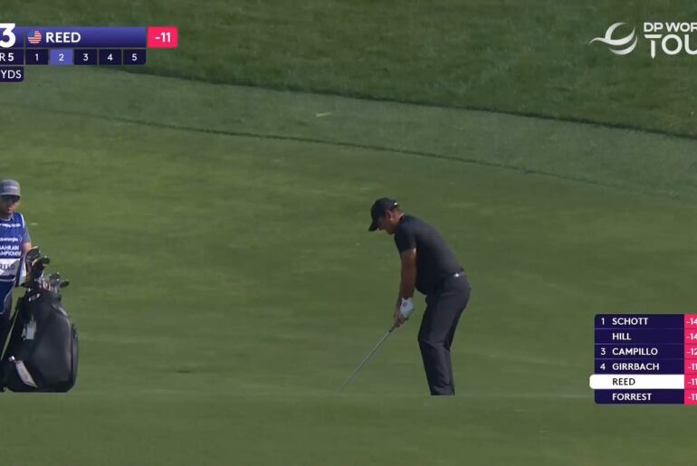 Patrick Reed Eagles 13th to Close Gap at Bahrain Championship