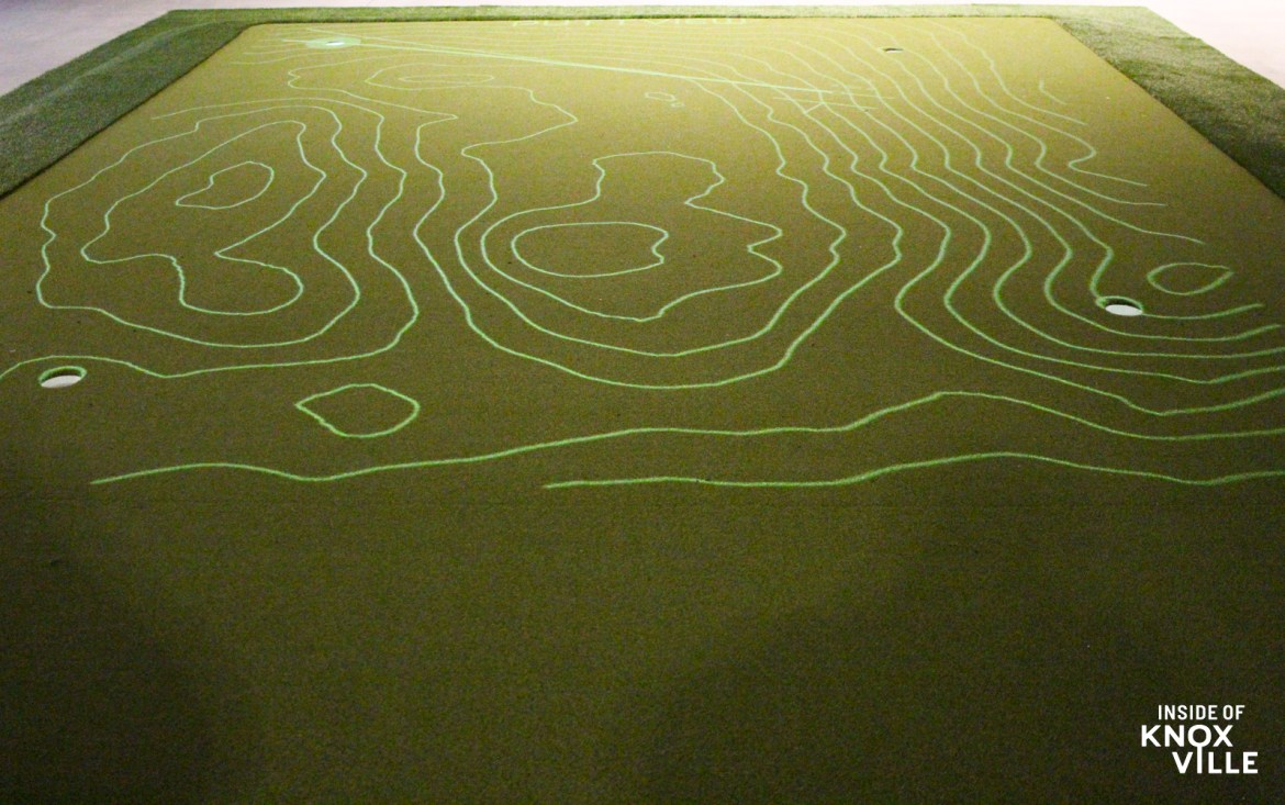 Putting Green with Projected Topography and Putt Instruction, Southern Swing Golf Club, February 2026