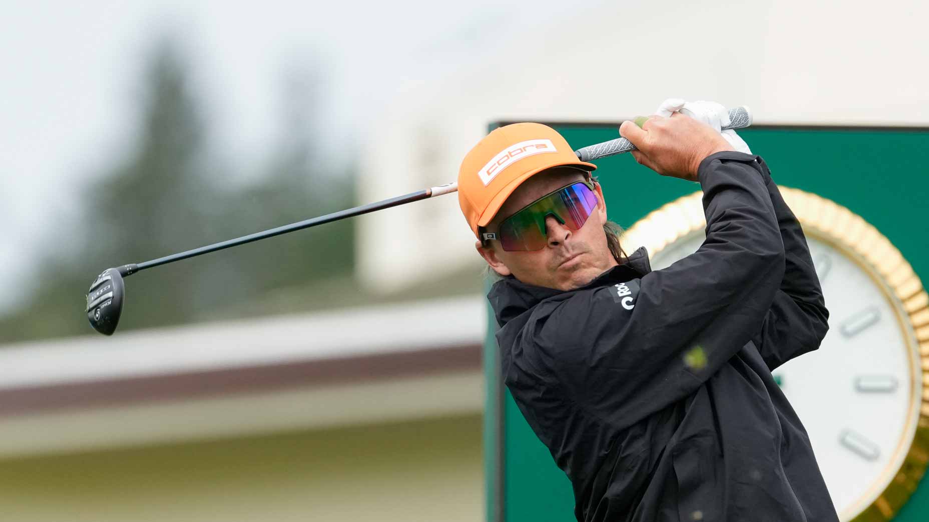 Rickie Fowler hits his tee shot on the first tee during the final round of AT&T Pebble Beach Pro-Am at Pebble Beach Golf Links on February 15, 2026 in Pebble Beach, California. (Photo by Tracy Wilcox/PGA TOUR via Getty Images)