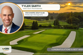 Golf Business Network Executive Search Team Places Tyler Smith as Head Golf Professional at Fox Chapel Golf Club