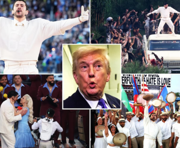 Hypocrite Donald Trump Busted Showing Bad Bunny’s NFL Halftime Show at His Own Super Bowl Party