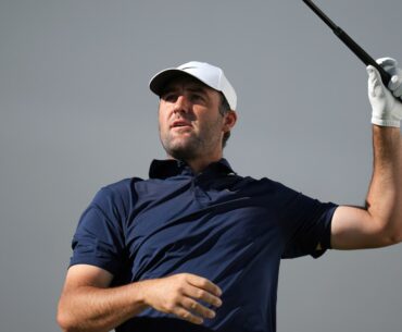 Pair of flubbed chips leave Scheffler at risk of missing the cut at Phoenix Open