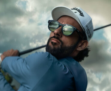 Akshay Bhatia wearing Oakley x Meta smart glasses