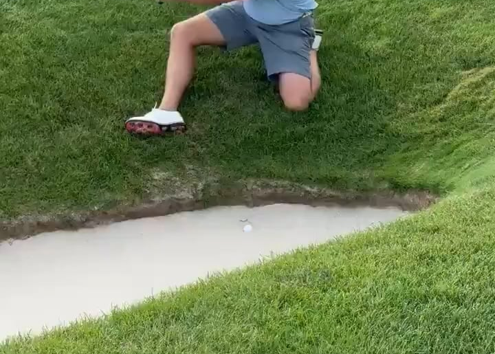 Probably one of the greatest sand shots I’ve ever seen