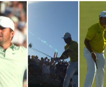 Waste Management Phoenix Open final round leaderboard, scores, results, Hideki Matsuyama distracted, crowd behaviour, Chris Gotterup playoff win, Scottie Scheffler fourth round, video, highlights