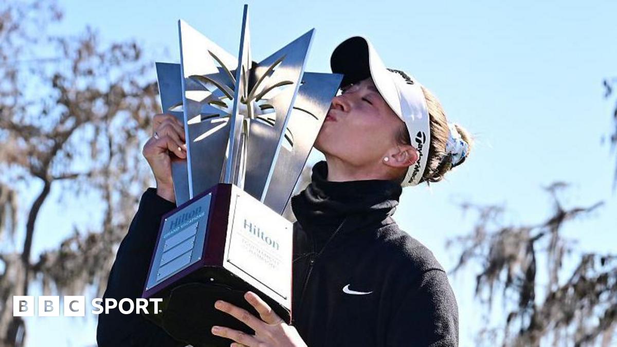 Tournament of Champions: Nelly Korda wins LPGA season opener after final round scrapped Nelly Korda kisses the winners trophy