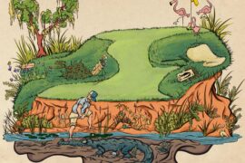 Digital Golf Drawing by Me