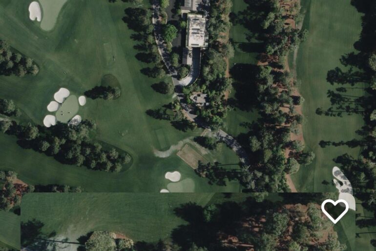 Who owns this house in the middle of Augusta National?