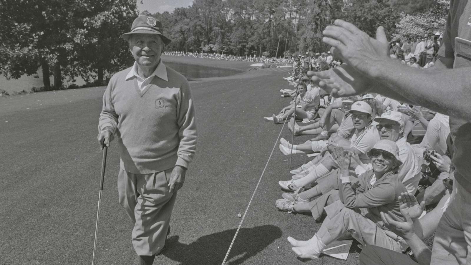 Gene Sarazen at the 1986 Masters