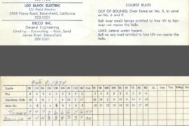 6 Year Old Me's 1st Scorecard from February 8th, 1974
