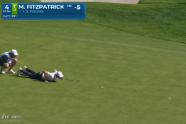 Fitzpatrick out there battling demons today